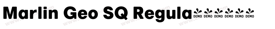 Marlin Geo SQ Regula字体转换